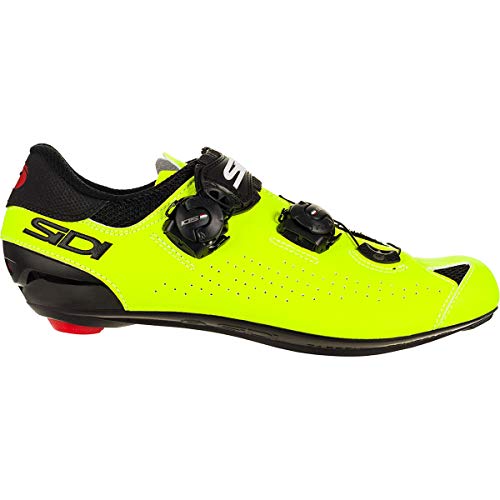NEW 2021 Sidi GENIUS 10 Road Cycling Shoes FLUO RED/BLACK 