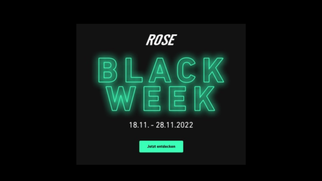 Black Friday Week deals Rose bike