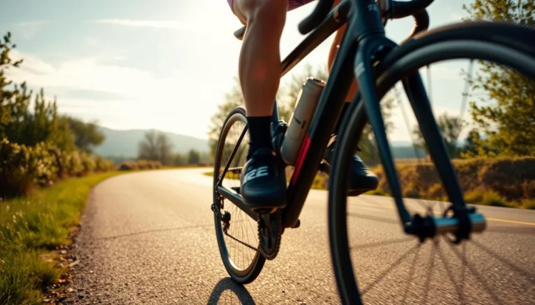 Knie Training Fahrradfahren