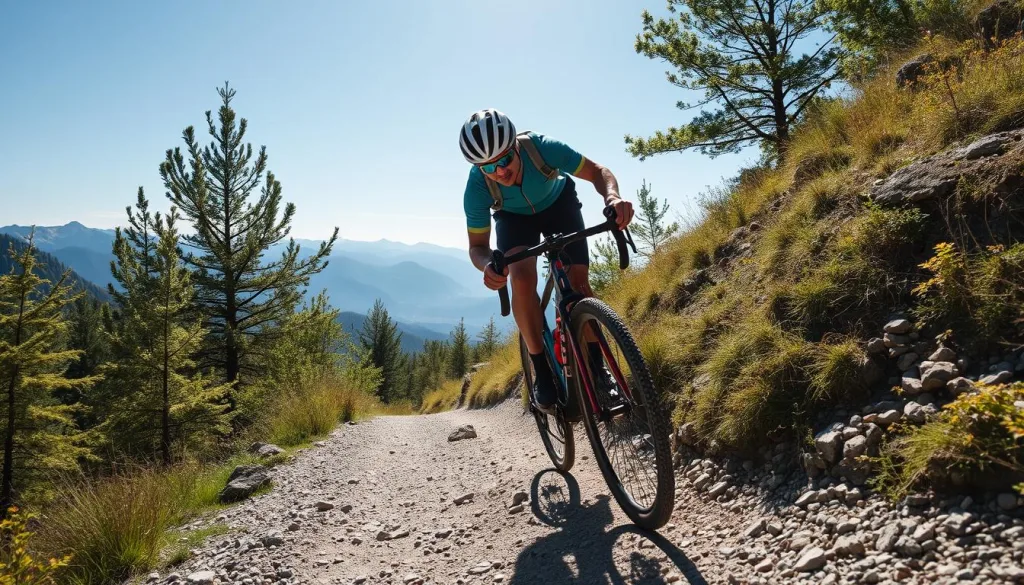 Bergauftechnik beim Radfahren